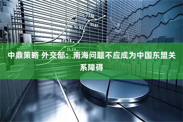 中鼎策略 外交部：南海问题不应成为中国东盟关系障碍