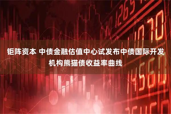 钜阵资本 中债金融估值中心试发布中债国际开发机构熊猫债收益率曲线